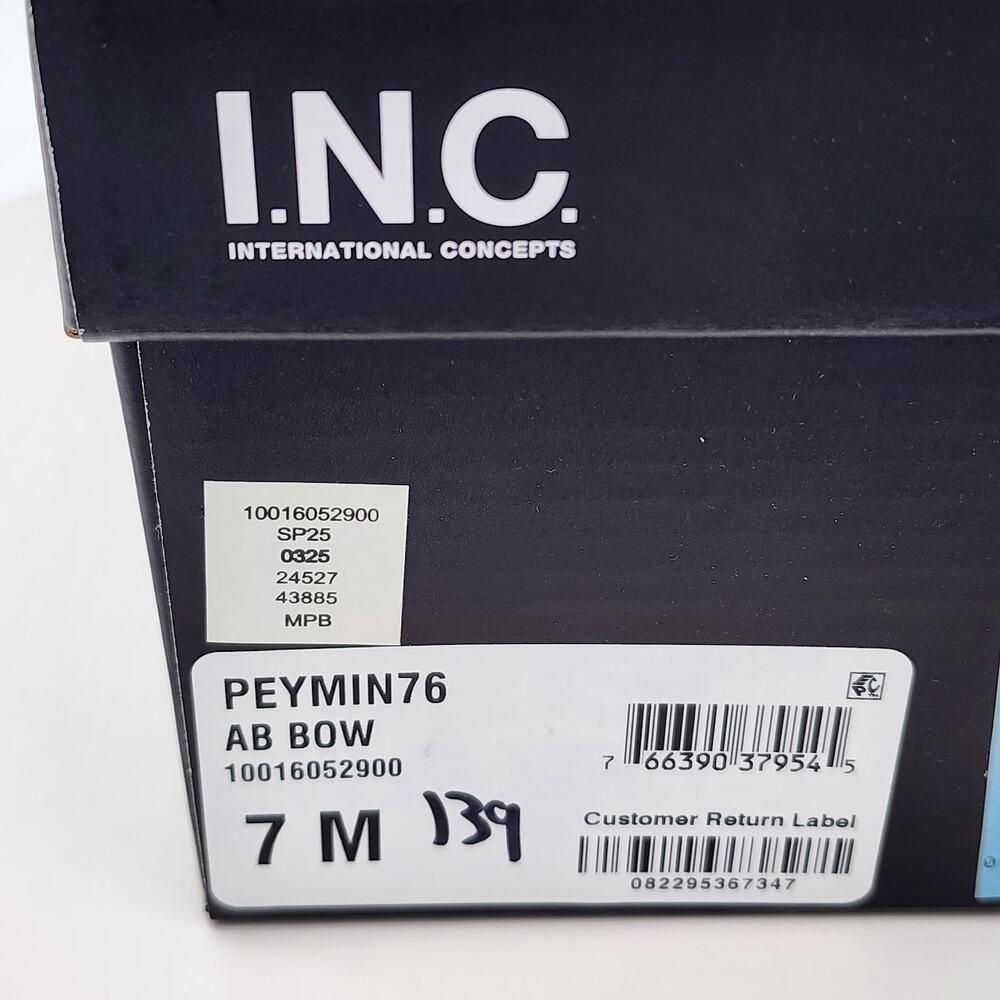 NEW - I.N.C. International Concepts Peymin76 AB Bow Rhinestone Slide Sandals 7 M - Picture 9 of 9